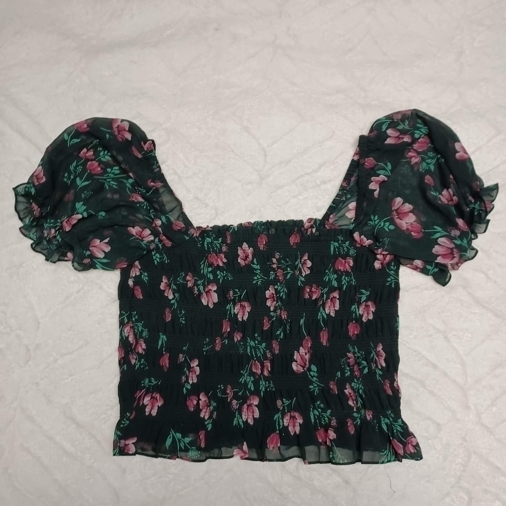🧡WAYF Floral Cropped Plus Size Top
